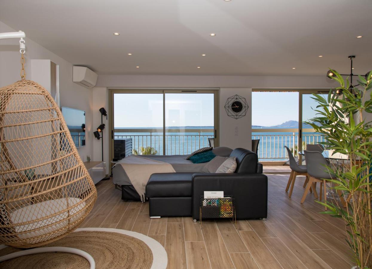 Vue Mer Panoramique, Clim, Balcon Et Plages 앙티브 외부 사진