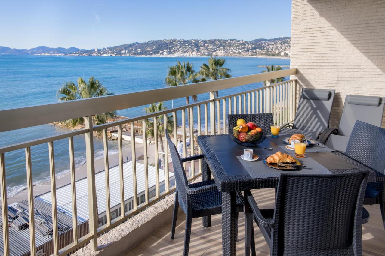 Vue Mer Panoramique, Clim, Balcon Et Plages 앙티브 외부 사진