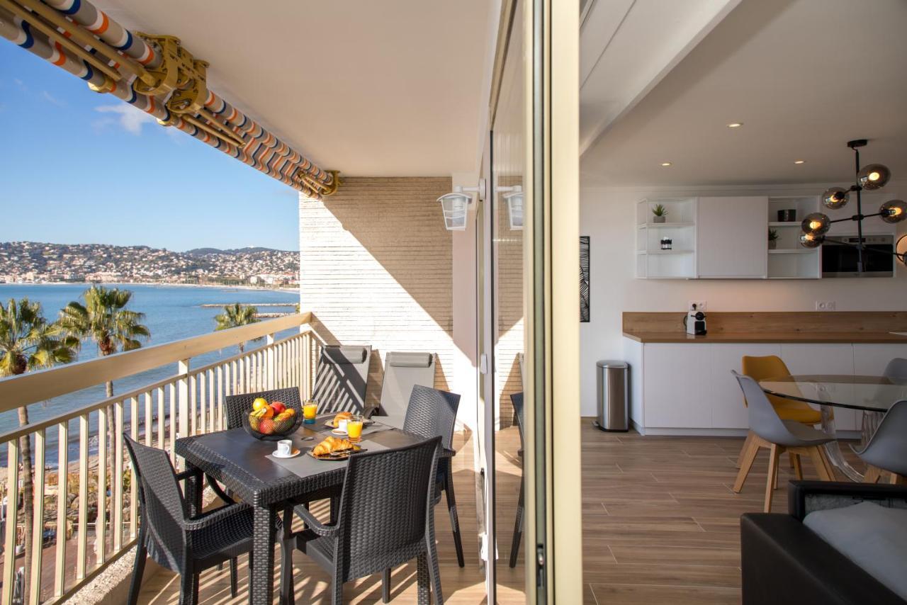Vue Mer Panoramique, Clim, Balcon Et Plages 앙티브 외부 사진