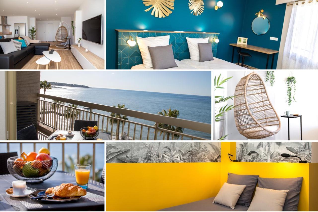Vue Mer Panoramique, Clim, Balcon Et Plages 앙티브 외부 사진