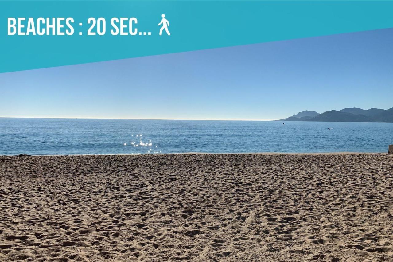 Vue Mer Panoramique, Clim, Balcon Et Plages 앙티브 외부 사진