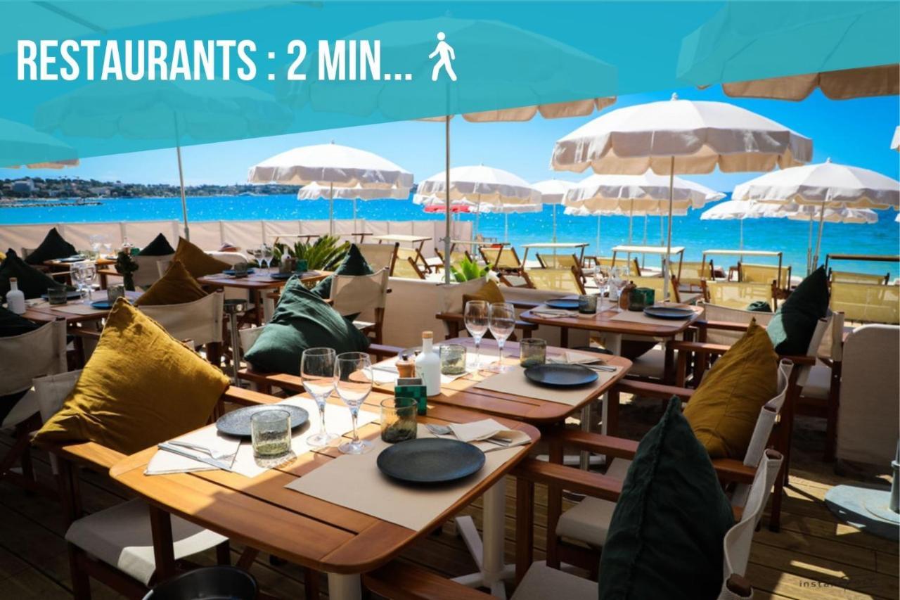 Vue Mer Panoramique, Clim, Balcon Et Plages 앙티브 외부 사진